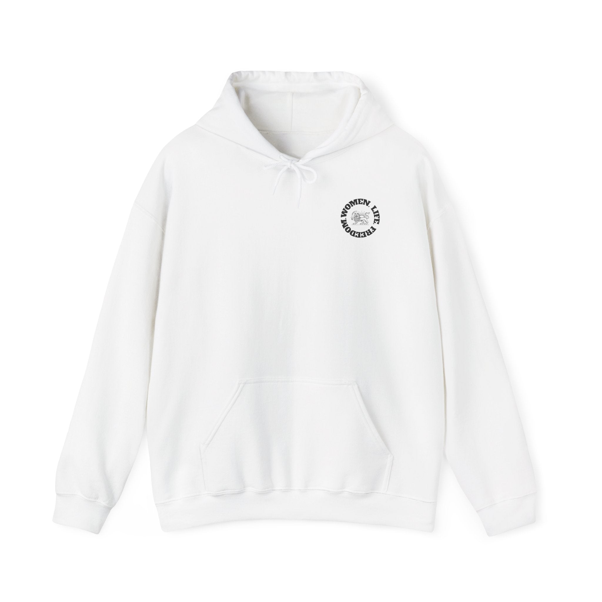 Cozy White Hoodie — Classic Unisex Pullover Hooded Sweatshirt