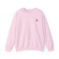 Crewneck Sweatshirt — Small Golden Lion Embroidered Chest Logo